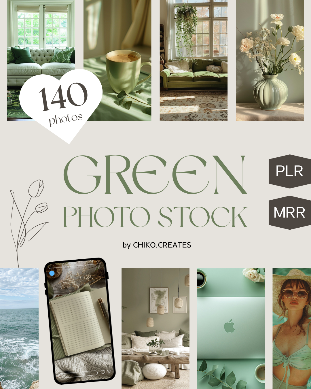 【再販OK】Green Photo Stock
