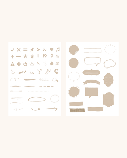 【再販OK】Boho Stickers